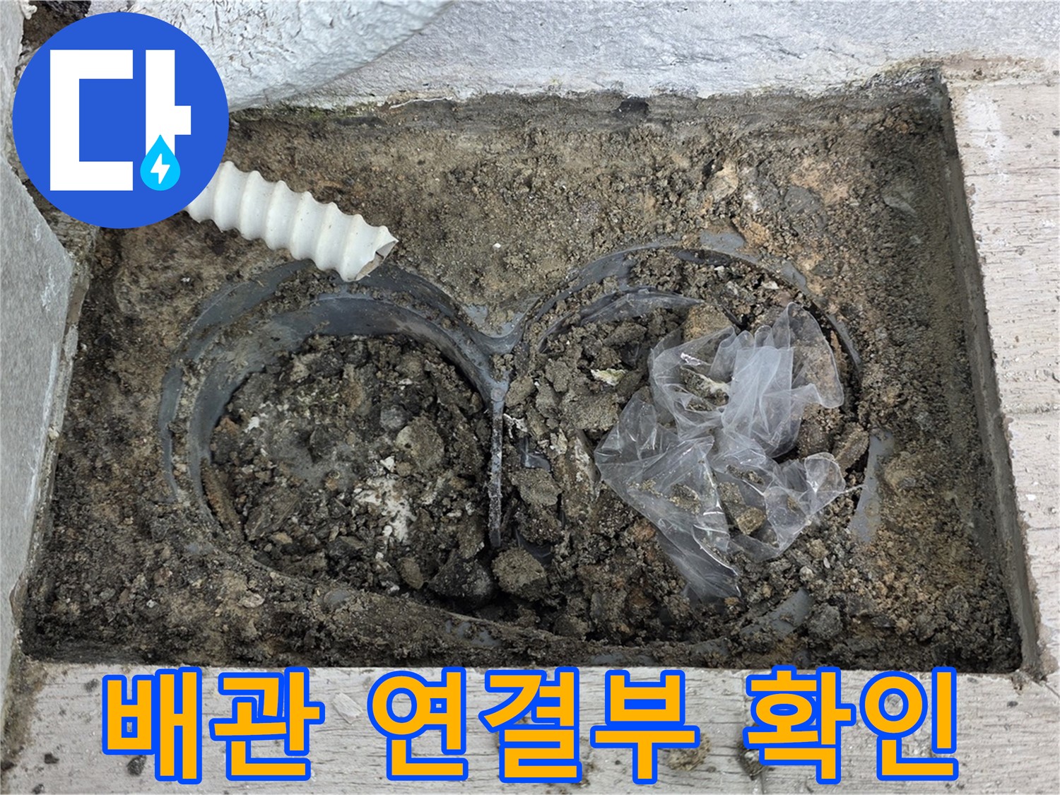 노원구 중계3동 청구3차 아파트에서 땅속 배관 연결부 누수를 확인하고 있습니다 - 꼼꼼한 점검으로 누수 원인을 파악합니다.