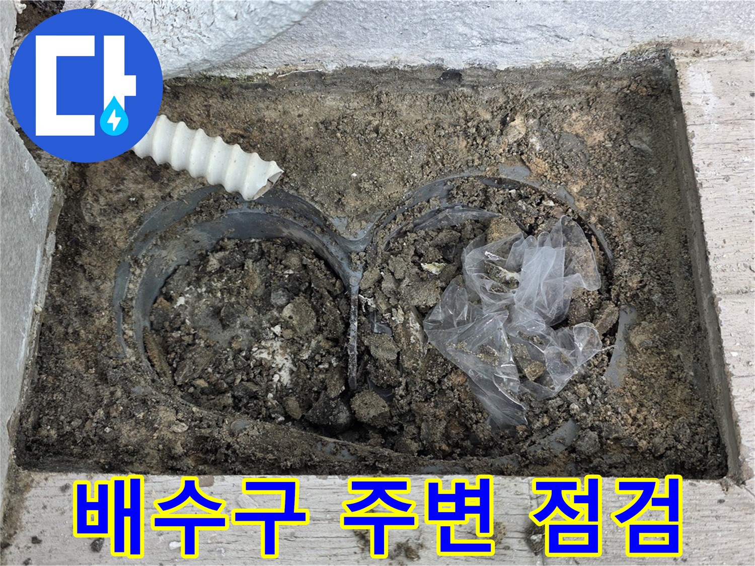 중계3동 청구3차 아파트에서 배수구 주변 정밀 점검을 실시하고 있습니다 - 노원구 누수 전문가의 꼼꼼한 진단!