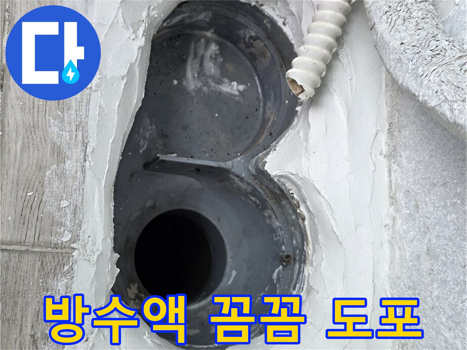 중계동 청구3차 아파트 하수구 - 방수액 꼼꼼하게 도포, 누수 걱정 끝!