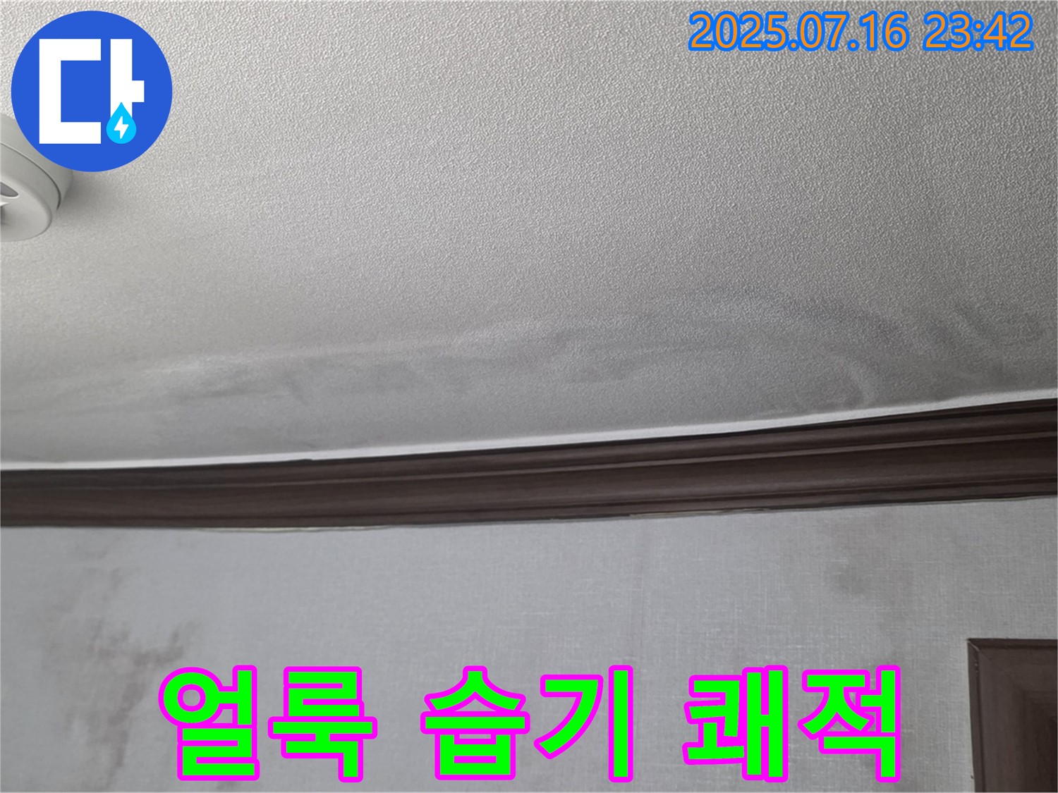 강북구 미아동 빌라 누수 현장 - 누수로 인한 천장 얼룩과 습기를 완벽하게 해결하고 쾌적한 공간으로 만들었습니다.