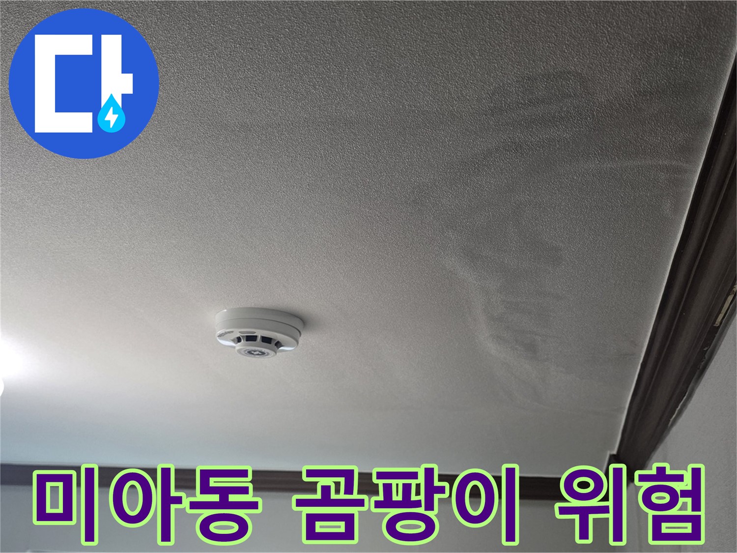 미아동 빌라 누수 - 젖은 천장, 곰팡이 발생 위험이 있습니다