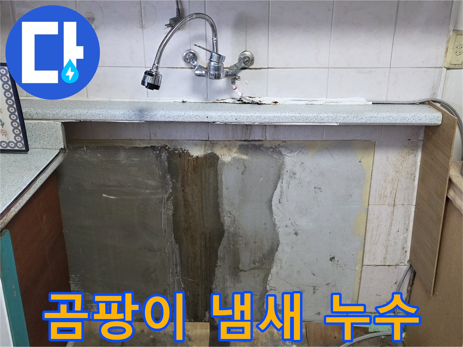 진건읍 싱크대 누수 - 하부 곰팡이 냄새, 누수 때문일까?