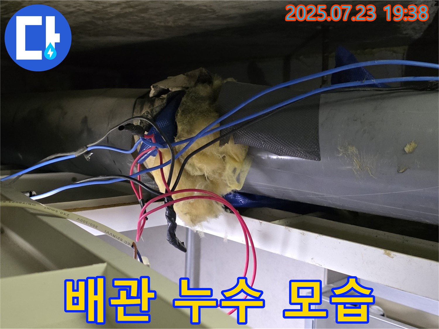 중계동 라이프청구신동아 아파트 배관 누수 모습 - 전문 장비와 기술로 완벽하게 해결합니다.