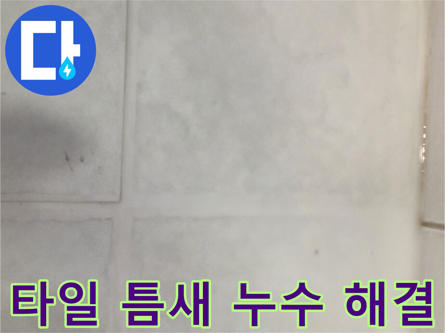 과천 누수 전문가 - 타일 틈새 누수 문제 완벽 해결
