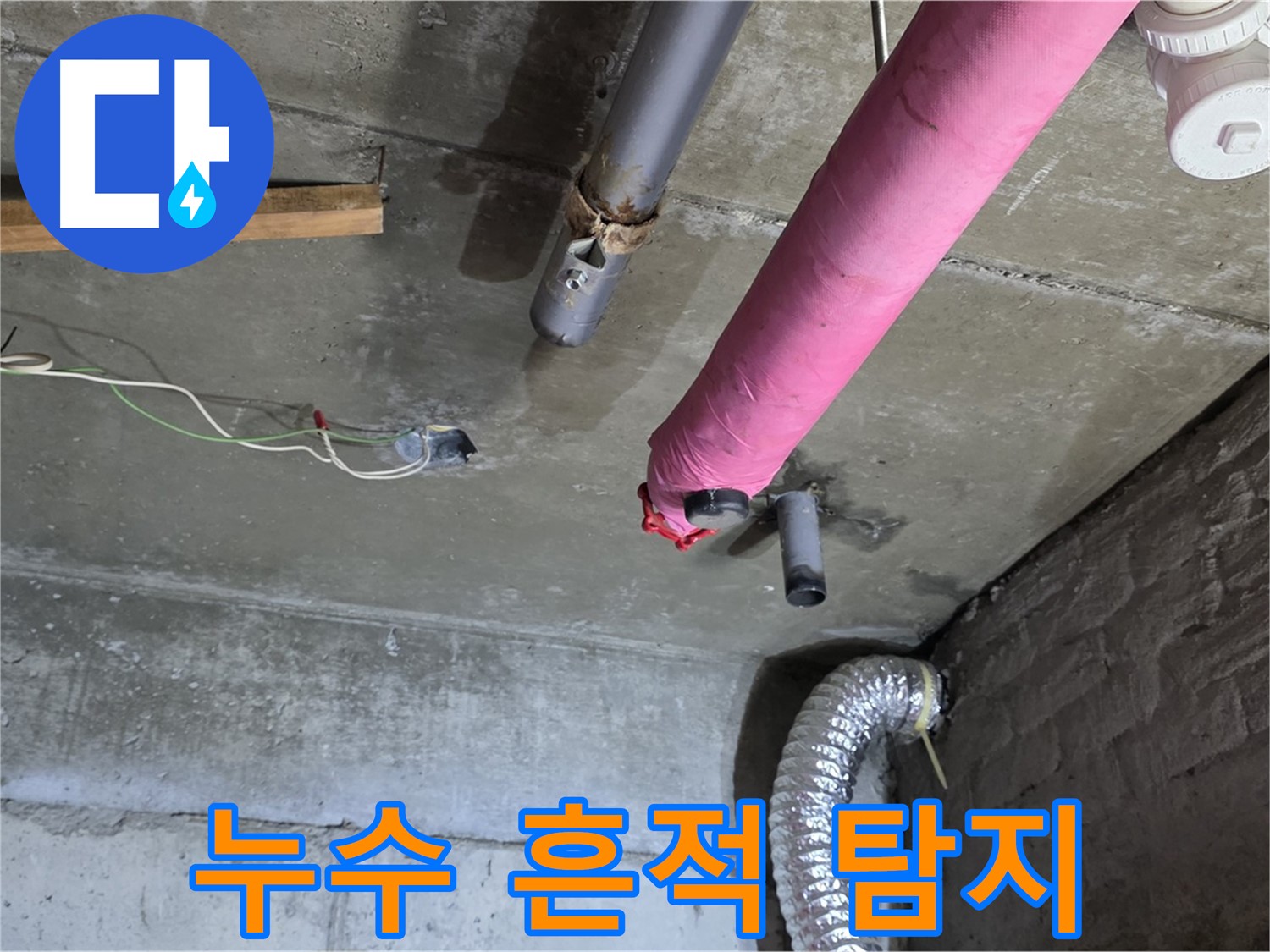 남양주 화도 두산아파트 누수 - 누수 흔적 발견, 정밀 탐지 시작