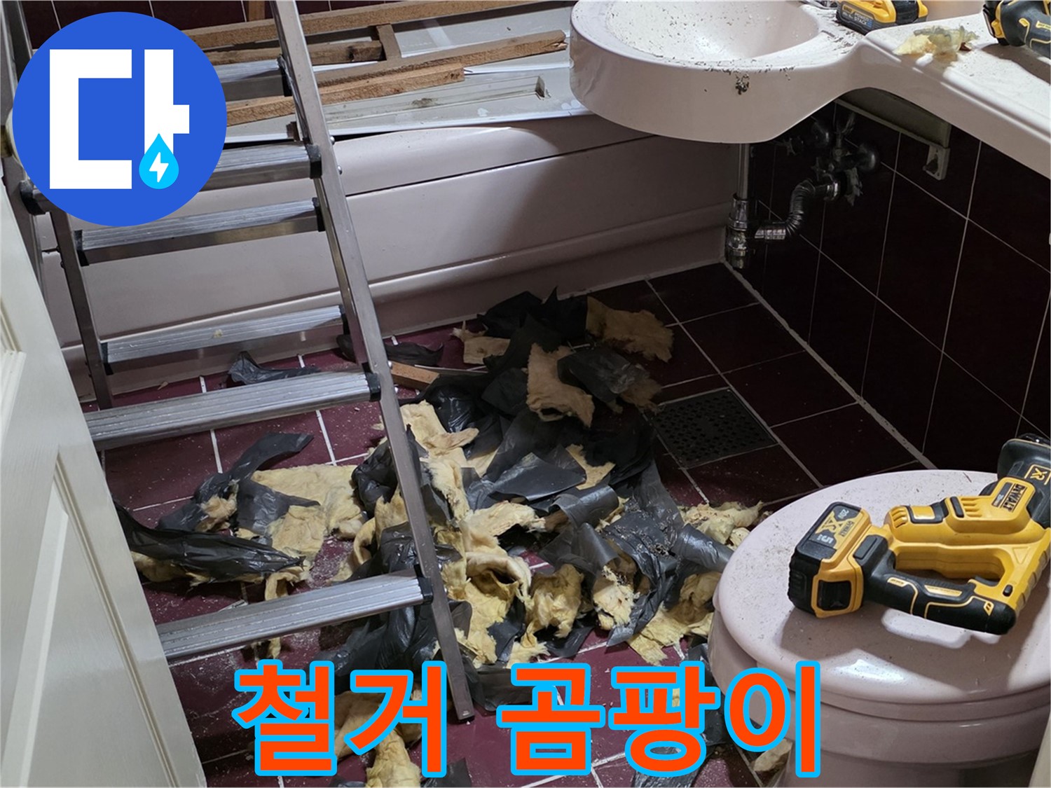 남양주 화도읍 두산아파트 욕실 철거 후 드러난 곰팡이 아지트 - 긴급 방역 실시!