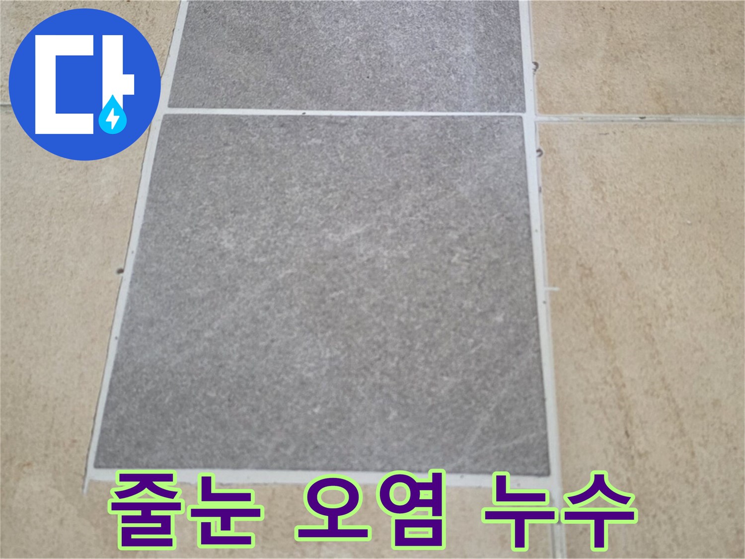 양주 삼숭동 아파트 - 타일 줄눈 오염 상태와 누수 가능성을 함께 점검하고 있습니다.