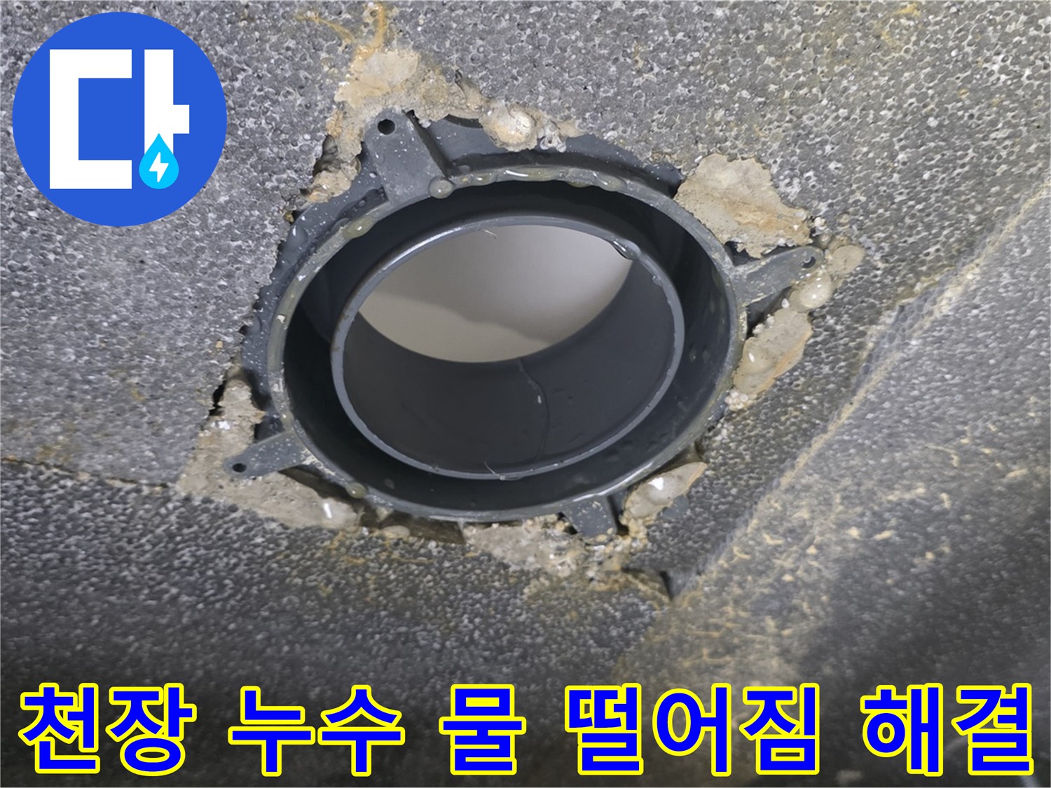 옥정 율정마을13단지 천장 누수 - 배관 부속 교체로 물 떨어짐 해결