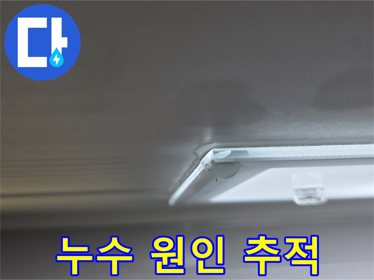 옥정동 율정마을 1309동 아파트 천장 누수 - 누수 원인을 찾기 위한 전문 장비 사용 모습입니다.