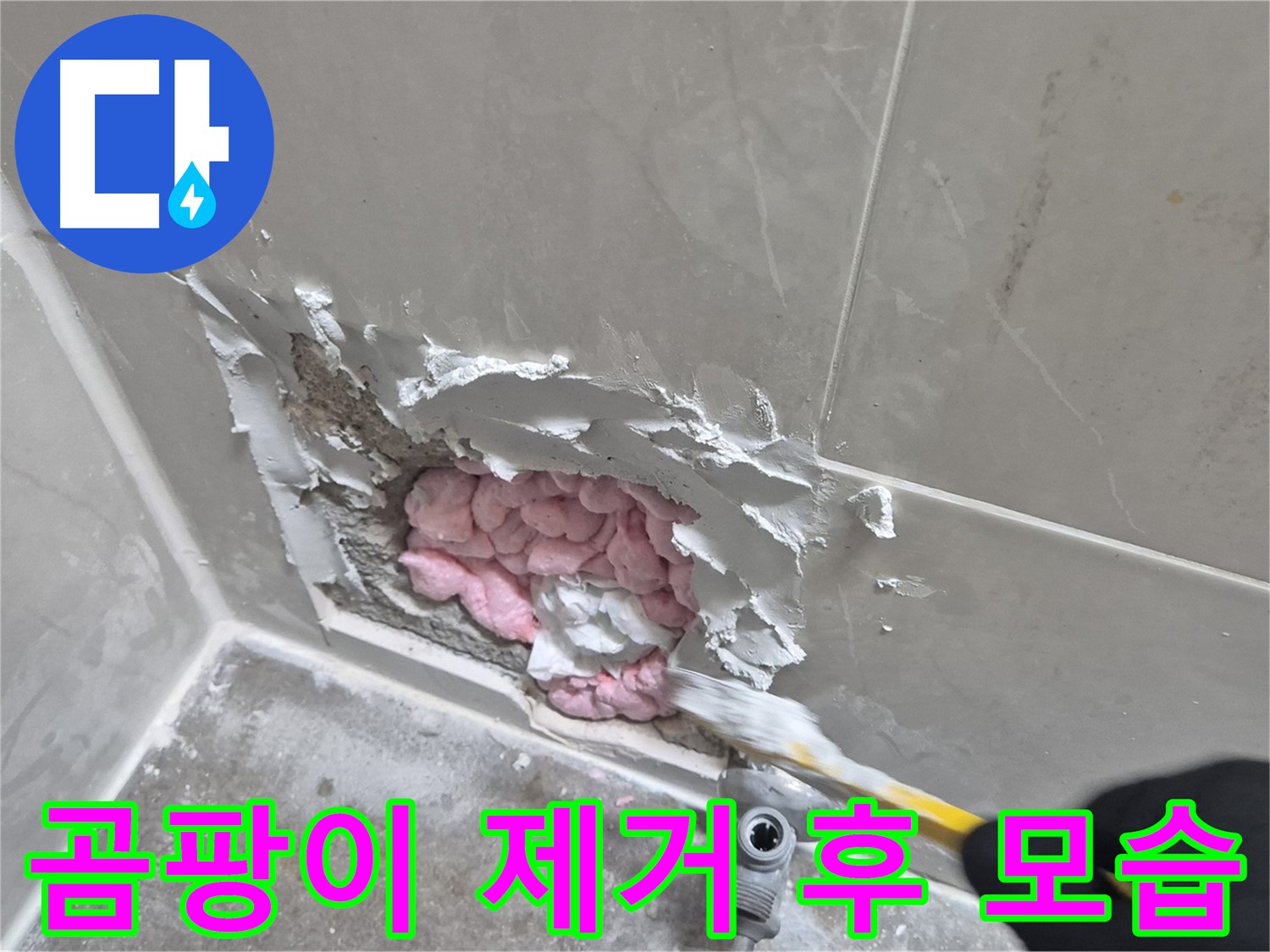 곰팡이 제거 후 모습 - 쾌적!