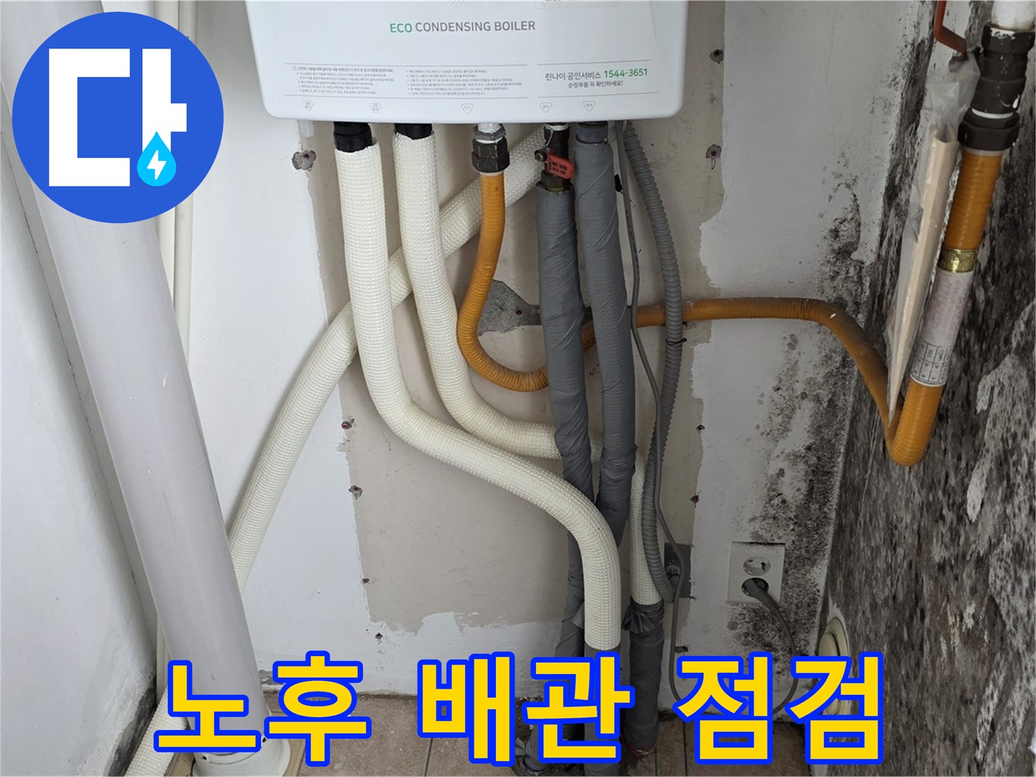 길음1동 아파트 누수 진단 - 곰팡이 핀 벽, 노후 보일러 배관 상태 꼼꼼 점검