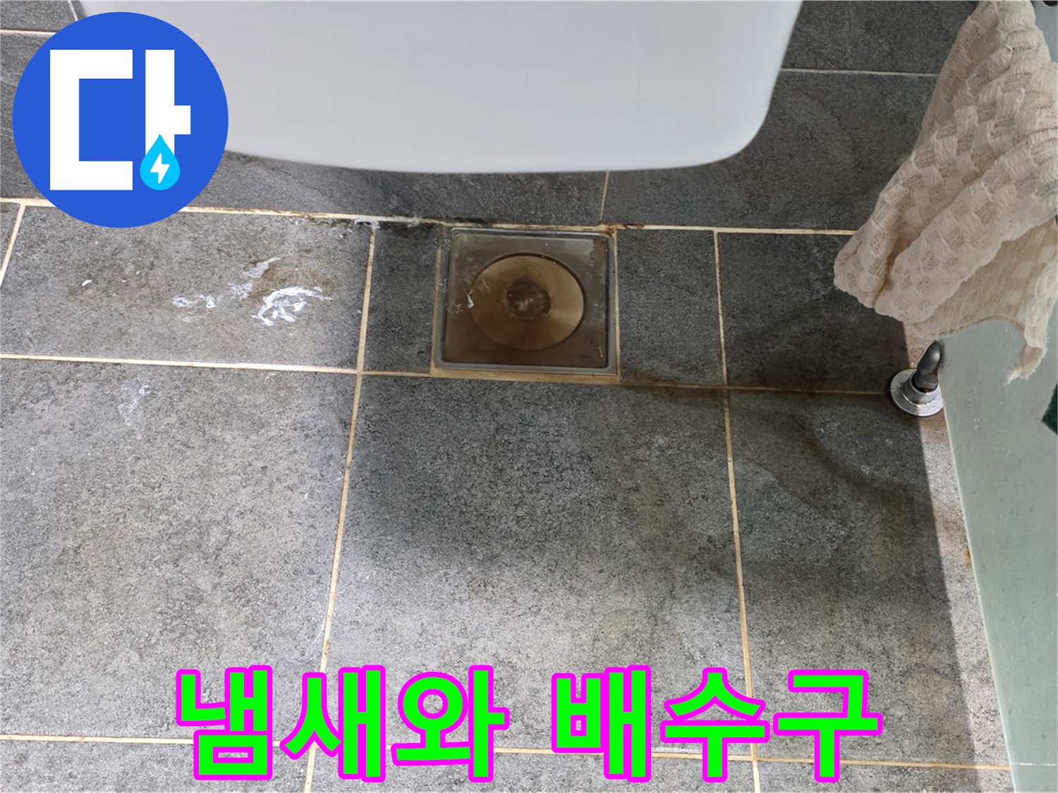 화장실 냄새와 누수 - 배수구 막힘 의심 - 냄새 제거