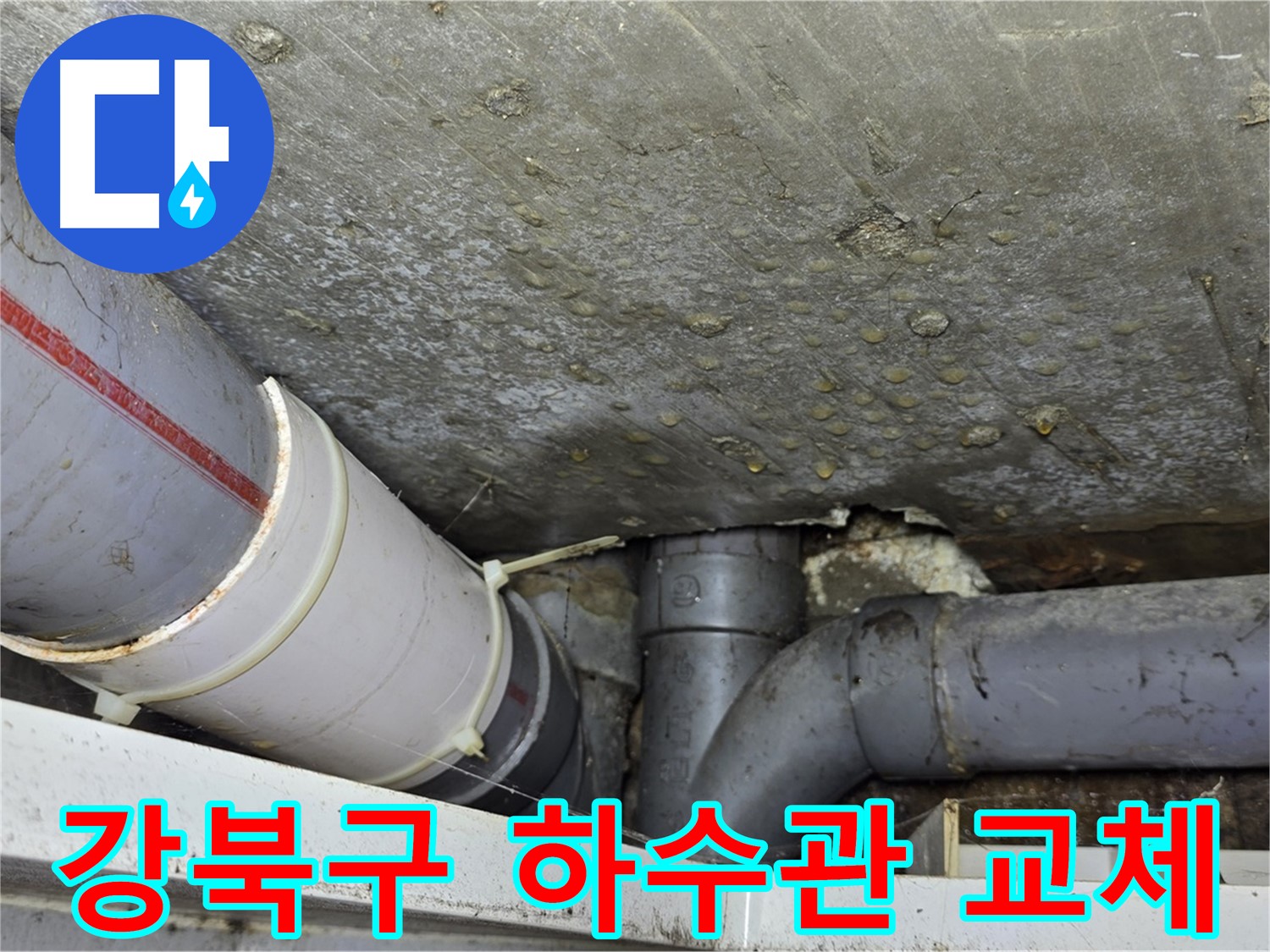 강북구 수유동 삼광빌라 누수 - 노후 하수관 교체로 문제 해결