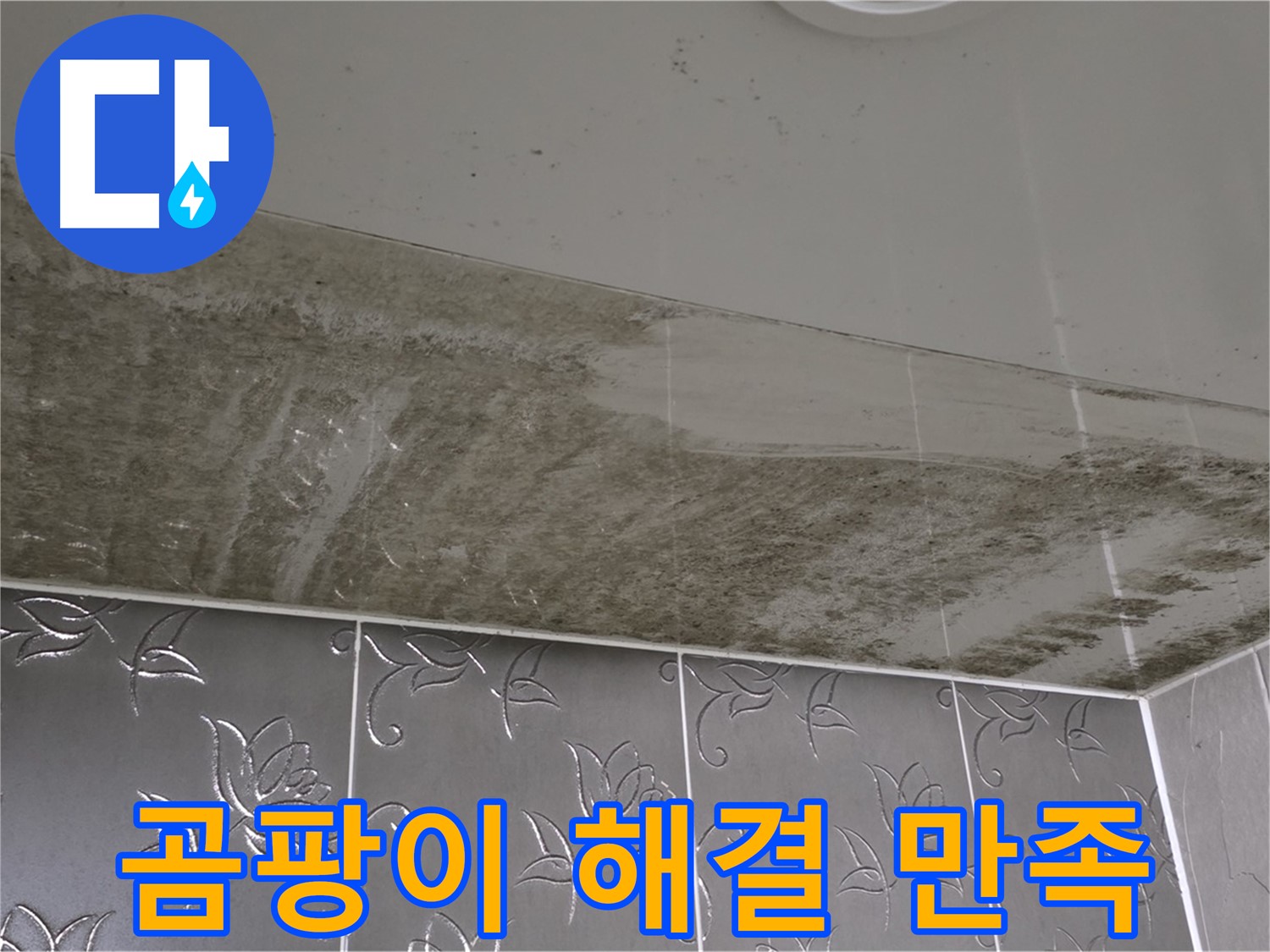 곰팡이 욕실 - 완벽하게 해결된 후 고객님의 행복한 웃음꽃!