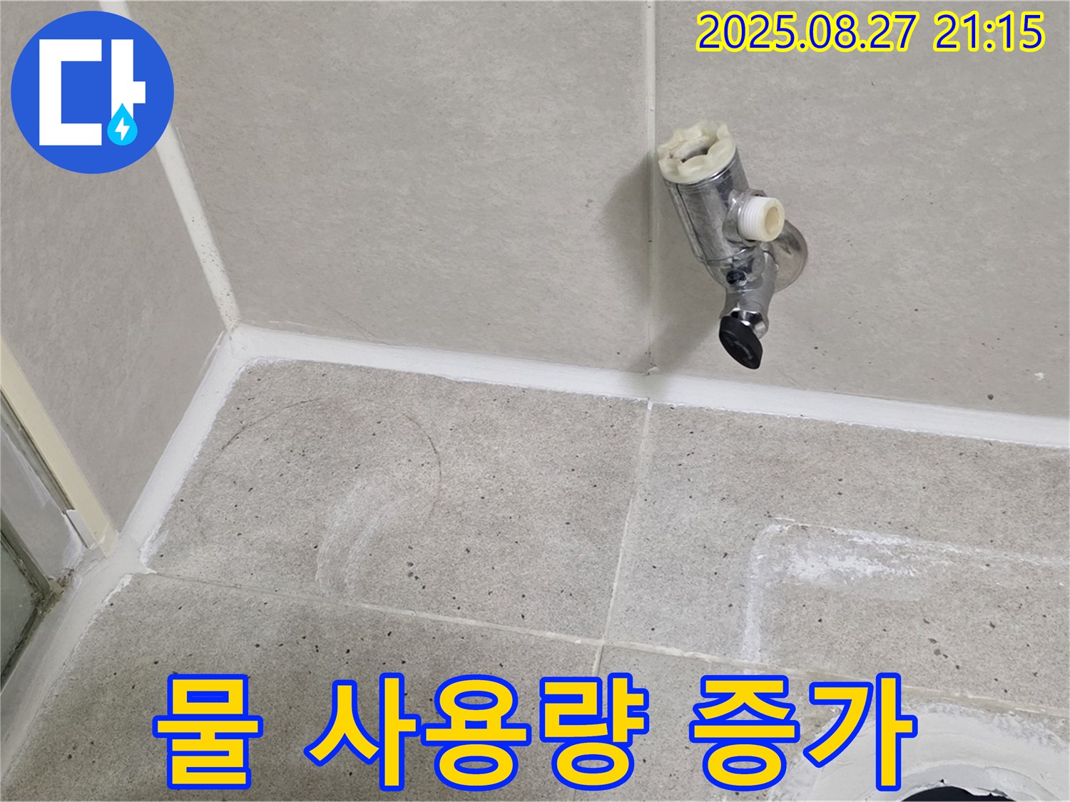 분당 운중동 샤워기 앙카 주변 물 사용량 증가 - 누수 정밀 검사