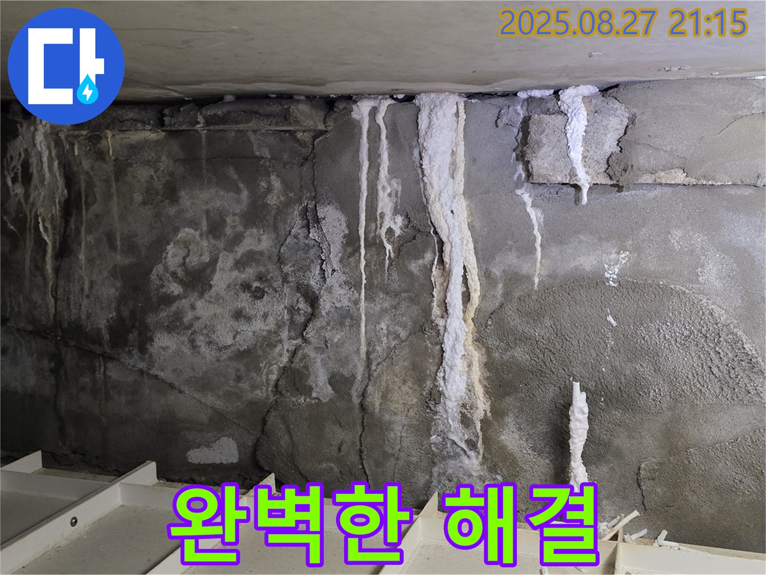 성남 분당 운중동 산운마을6단지 콘크리트 누수 - 완벽한 누수 해결, 고객 만족 보장