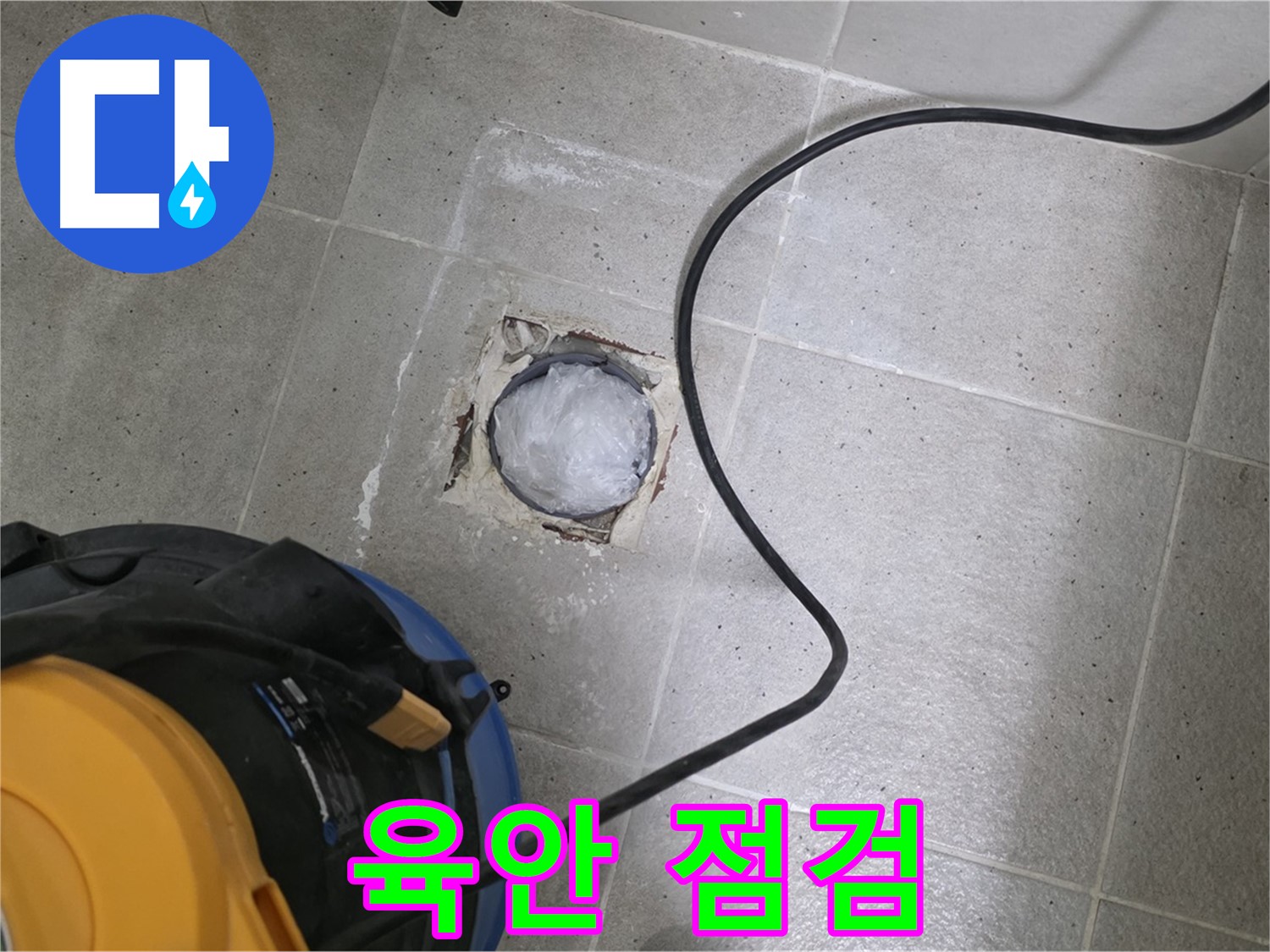 성남 분당 운중동 욕실 배수구 - 배관 상태를 육안으로 꼼꼼하게 점검합니다.