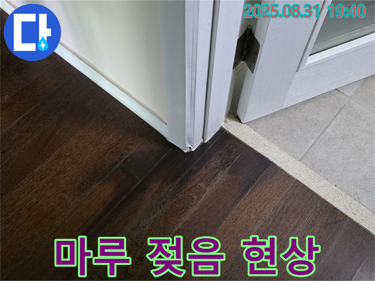 분당 정자동 주택 누수 - 마루 젖음 현상, 누수의 초기 징후일 수 있습니다.