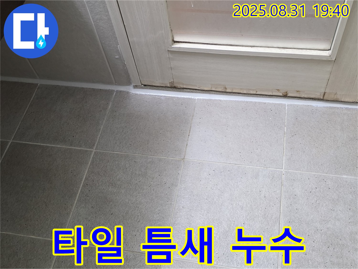 성남 분당 산운로 타일 틈새 누수 - 완벽한 방수 시공으로 해결