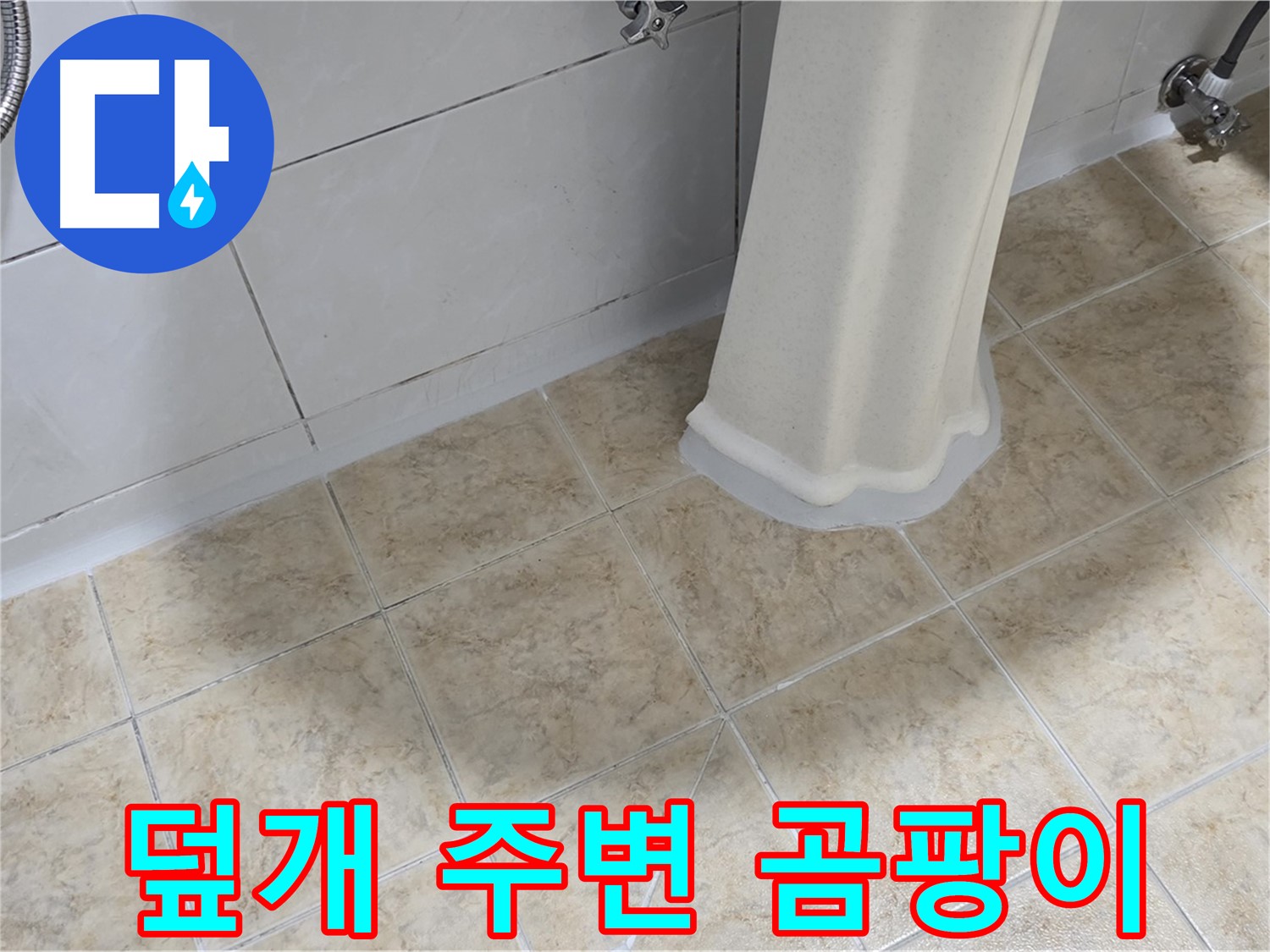 세면대 배수구 덮개 주변 곰팡이 - 습기와 누수는 곰팡이 번식의 최적 환경을 제공합니다.