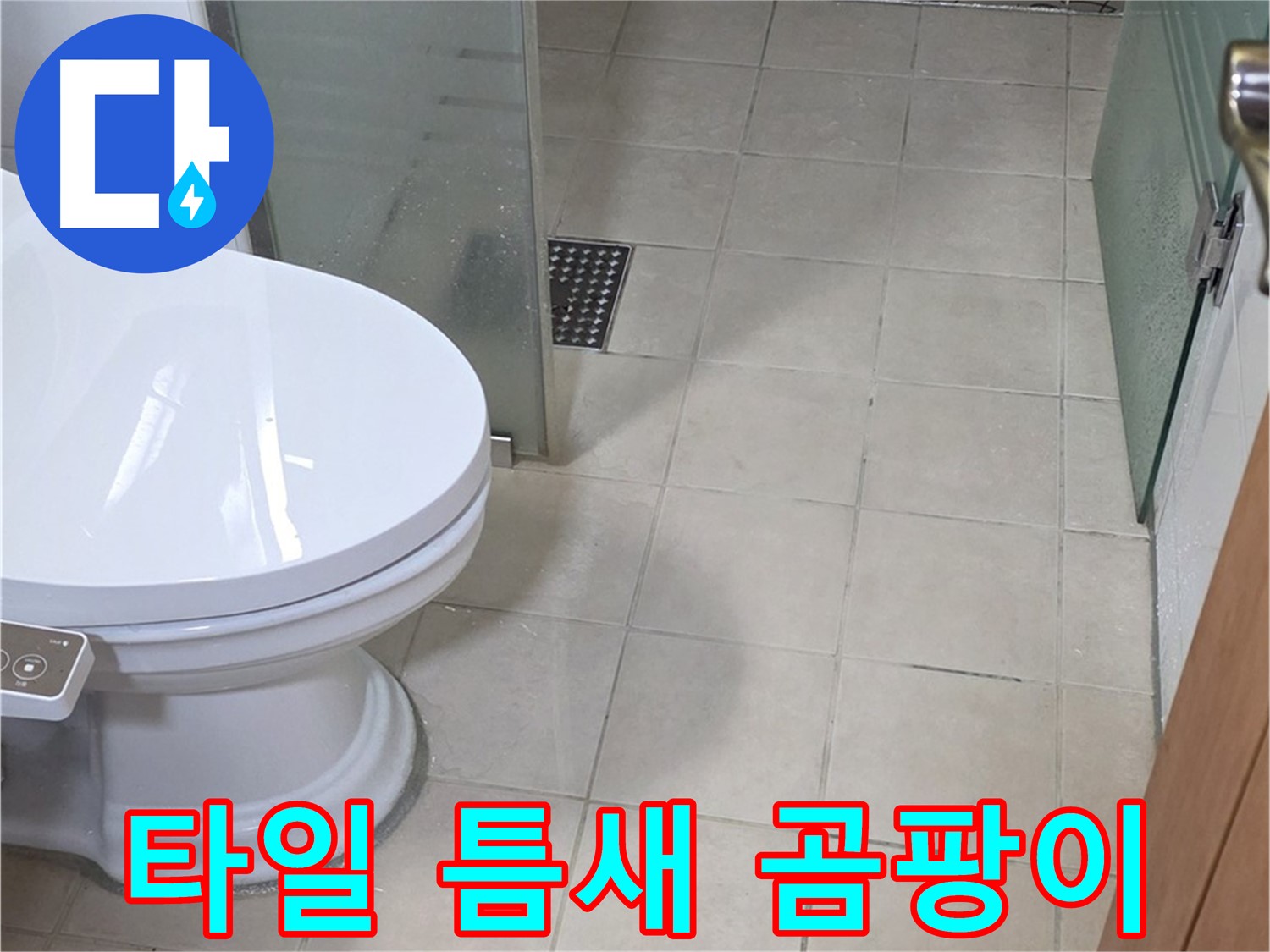 양주 백석 서광아침의빛아파트 - 욕실 타일 틈새에 곰팡이 발견