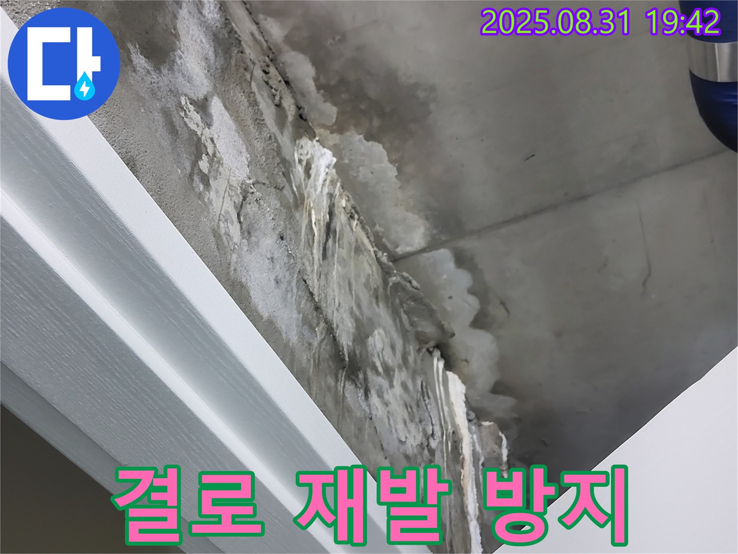 분당 운중동 산운마을 6단지 결로 누수 - 단열 시공 후 곰팡이 재발 방지까지!