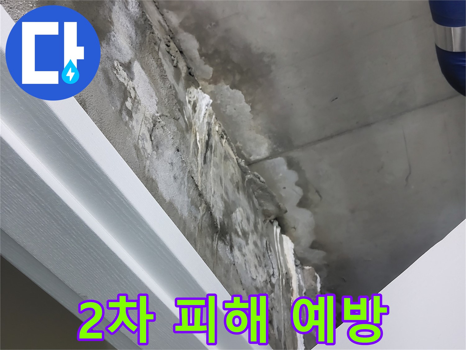 분당 운중동 산운마을 - 콘크리트 천장 누수 - 2차 피해 예방 - 꼼꼼 시공