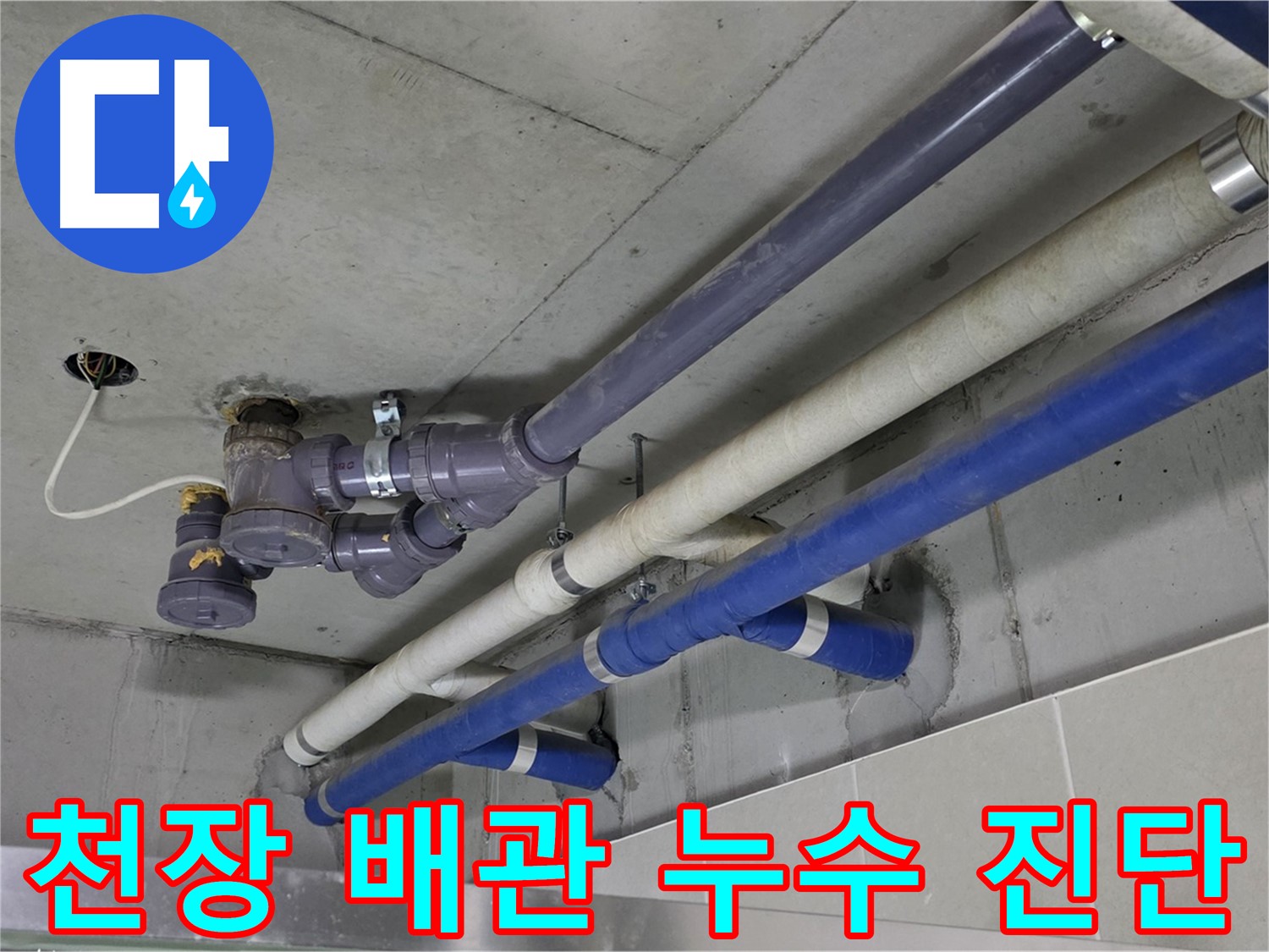 분당 운중동 상가 천장 배관 누수 진단 - 정확한 원인 파악과 맞춤 해결