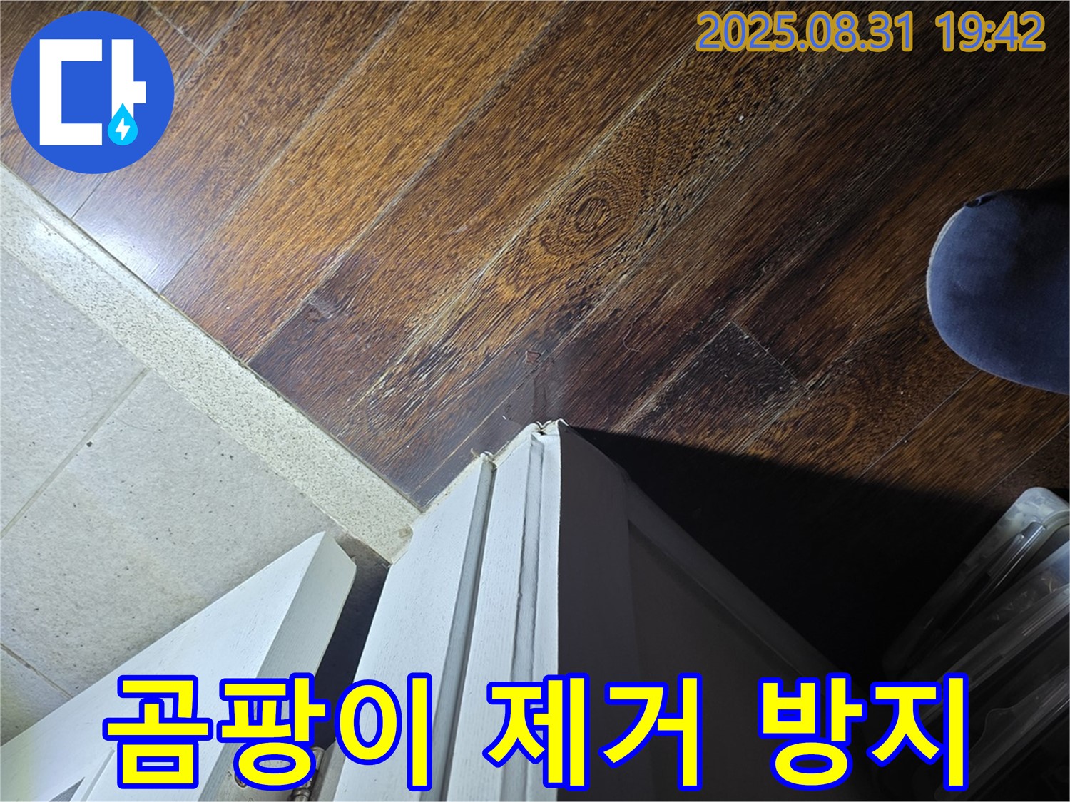 성남 누수 - 분당 운중동 산운로 누수, 문턱 주변 곰팡이 제거 및 방지, 깨끗하게 해결!