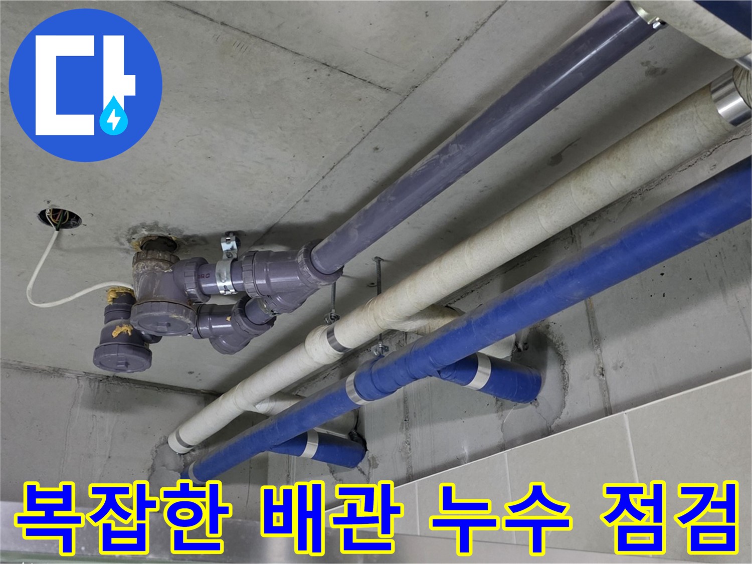 성남 분당 산운마을 상가 복잡한 배관 누수 점검 - 꼼꼼한 진단과 해결