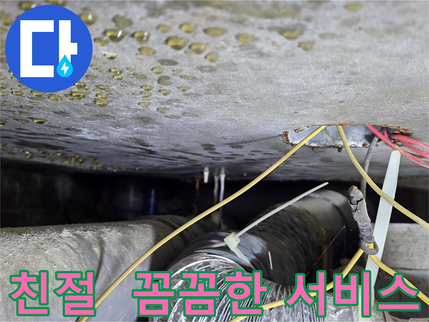 꼼꼼하고 친절한 누수 서비스 - 콘크리트 균열과 배관 문제 해결