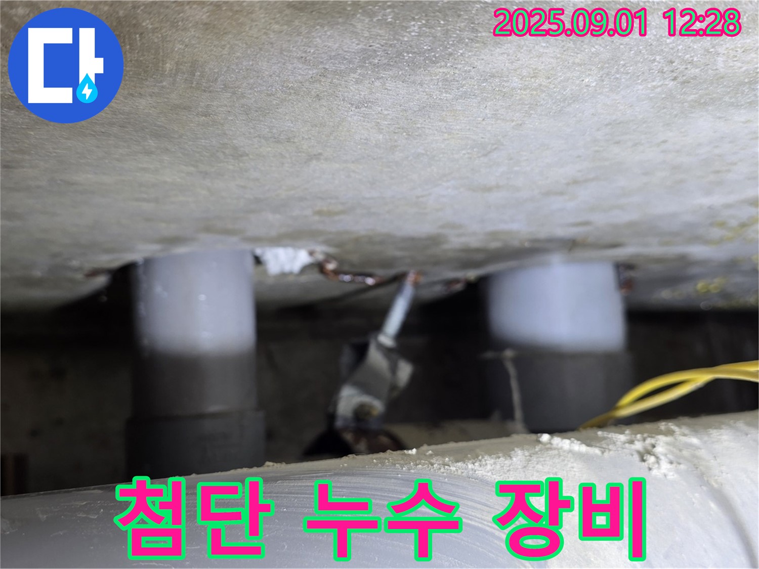 능동 누수 현장에서 첨단 누수 장비를 사용하는 모습 - 정확한 탐지를 위한 필수 장비입니다.