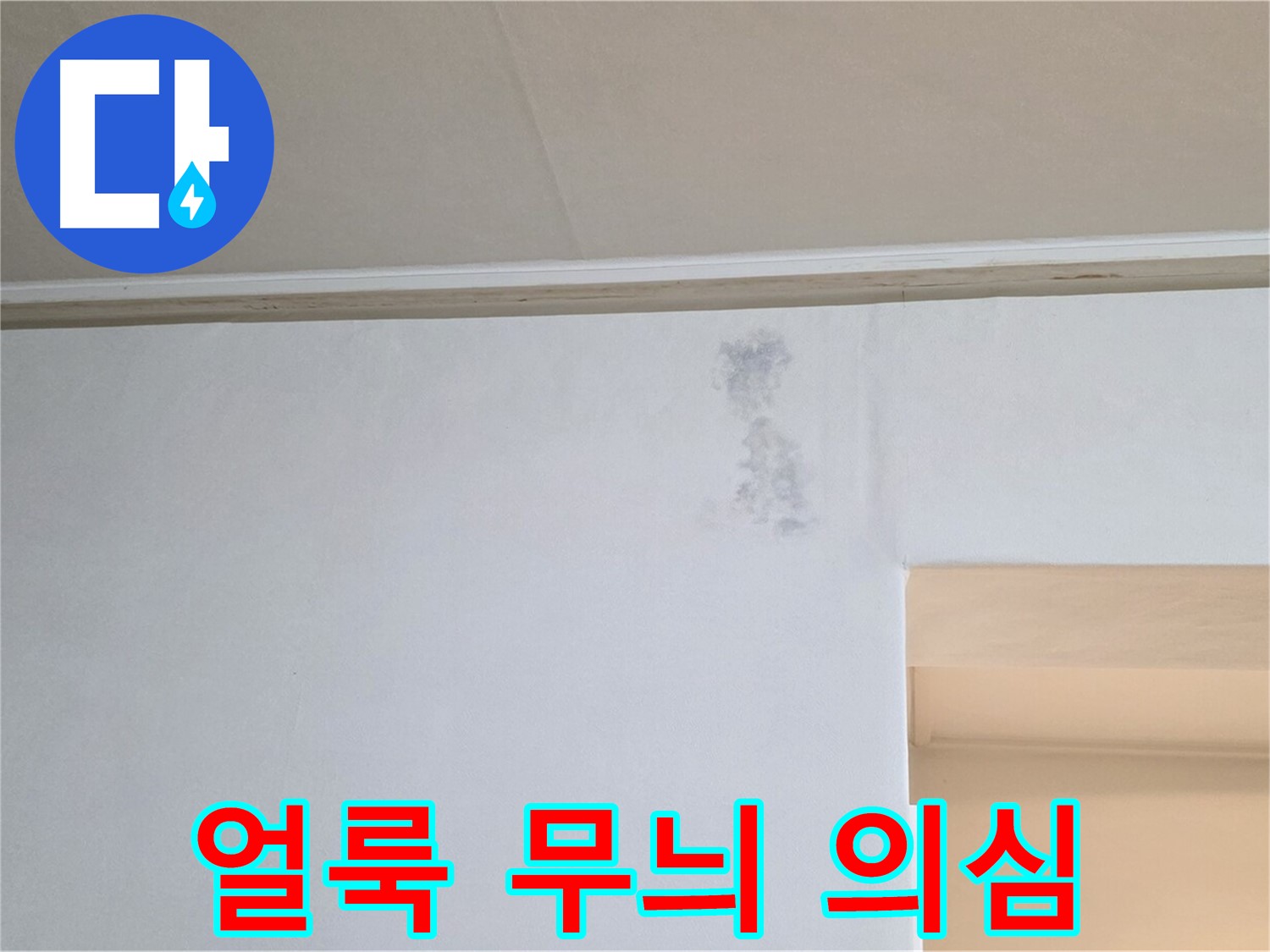 벽 얼룩 무늬 - 누수 초기 증상 또는 습기 문제 의심