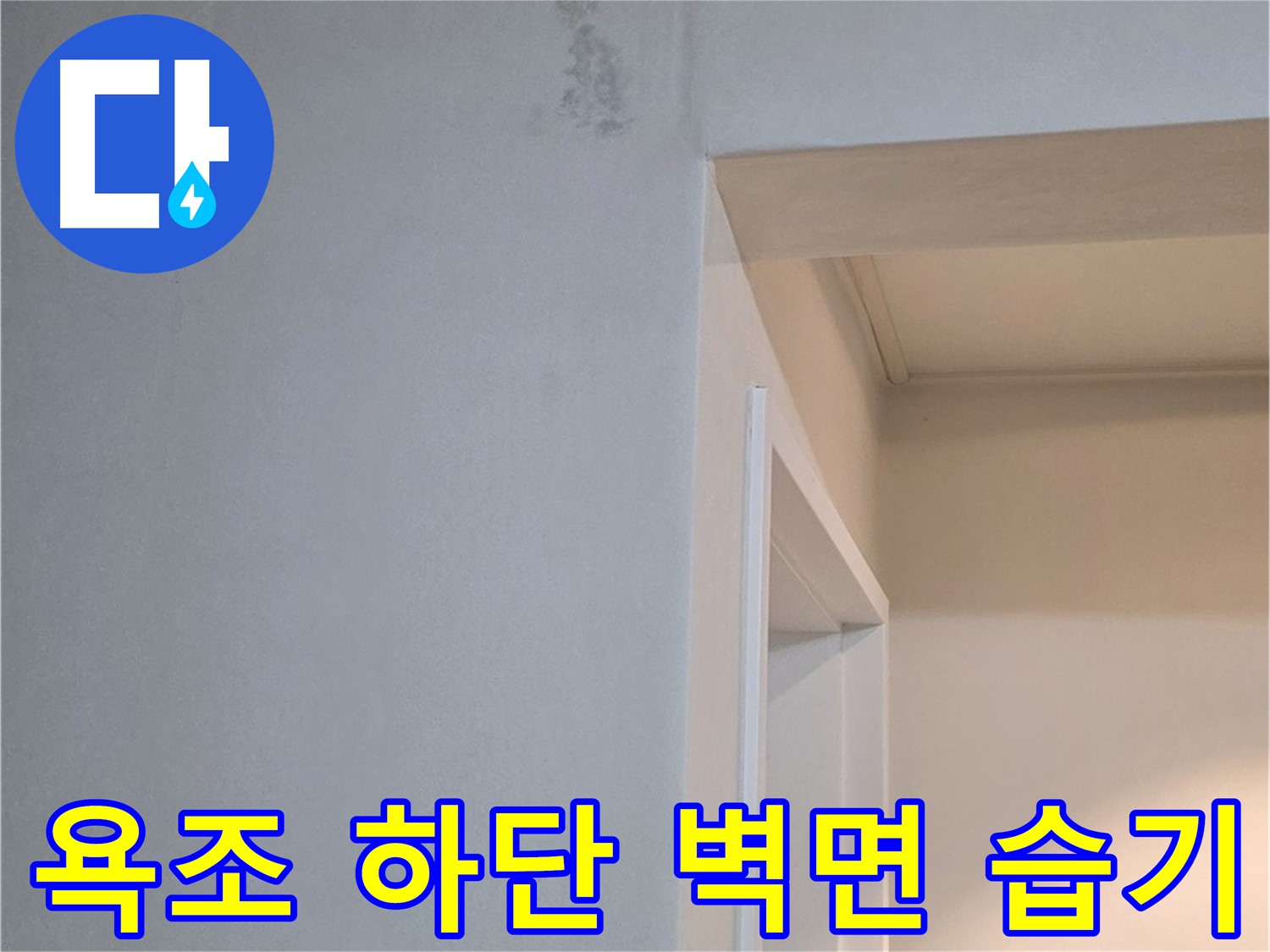 포천 일동 기산리 아파트 욕조 하단 벽면 습기 - 누수 가능성 점검