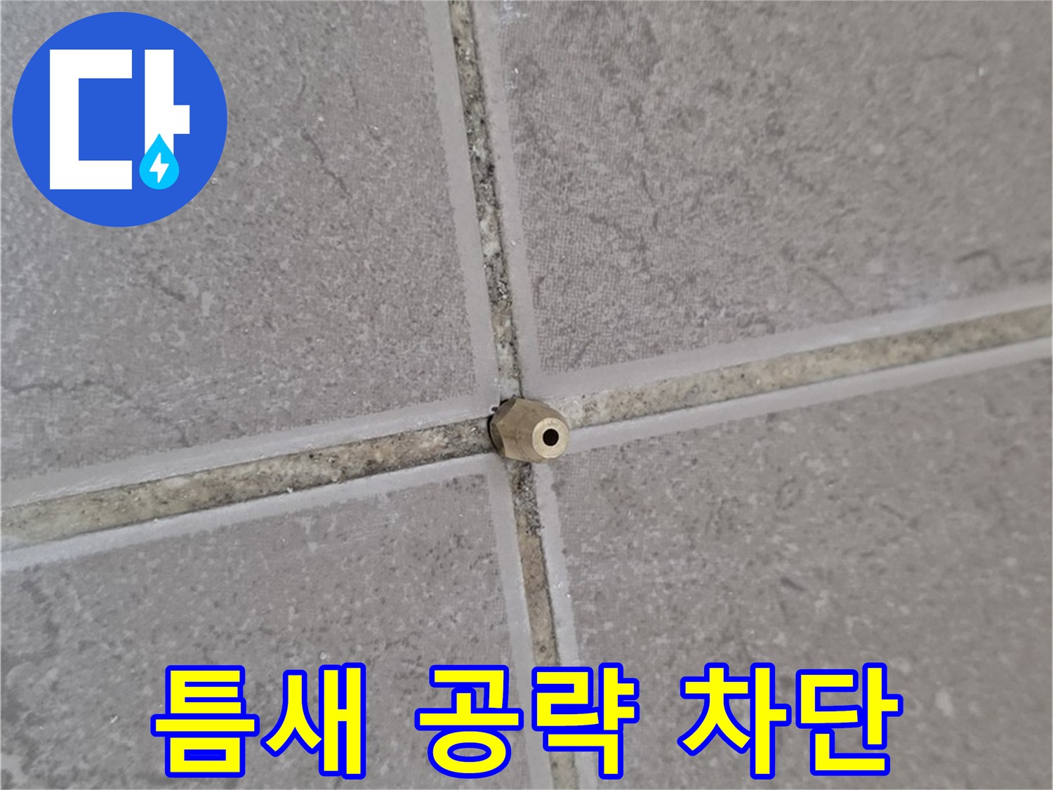 포천 일동 누수 - 타일 틈새 미세 누수 잡는 주입구 - 틈새 공략, 누수 완벽 차단