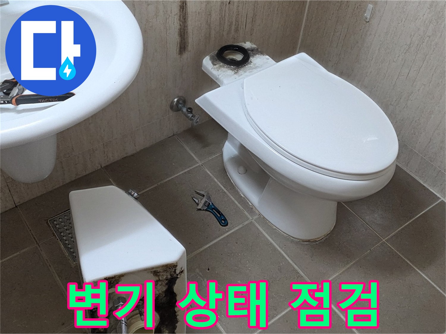 포천 일동 변기 누수 - 꼼꼼하게 변기 상태 점검 중