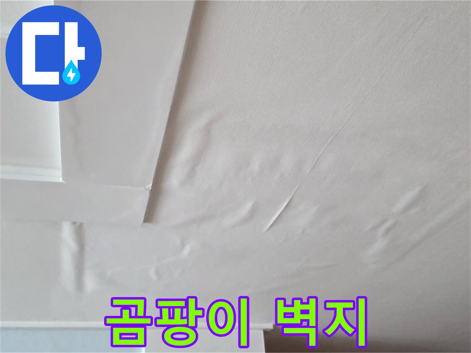 포천 일동 아파트 천장 누수 - 곰팡이 득실거리는 벽지 - 암 유발