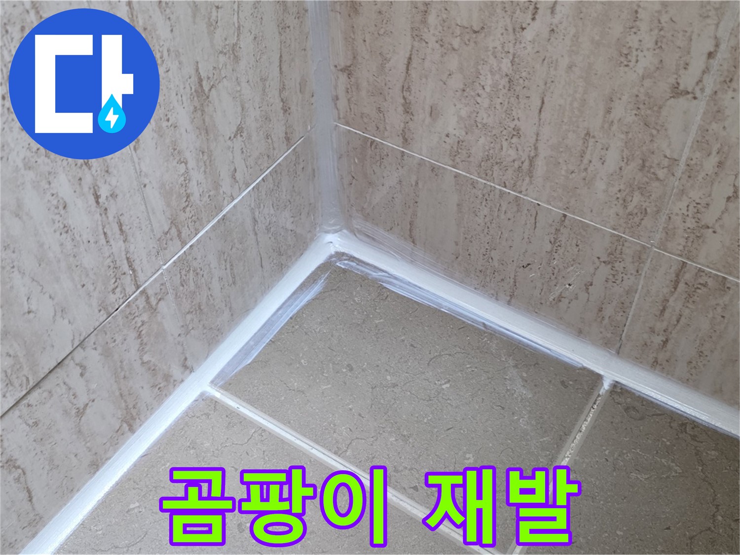 포천 일동 욕실 누수 - 실리콘 시공 후 곰팡이 재발 원인