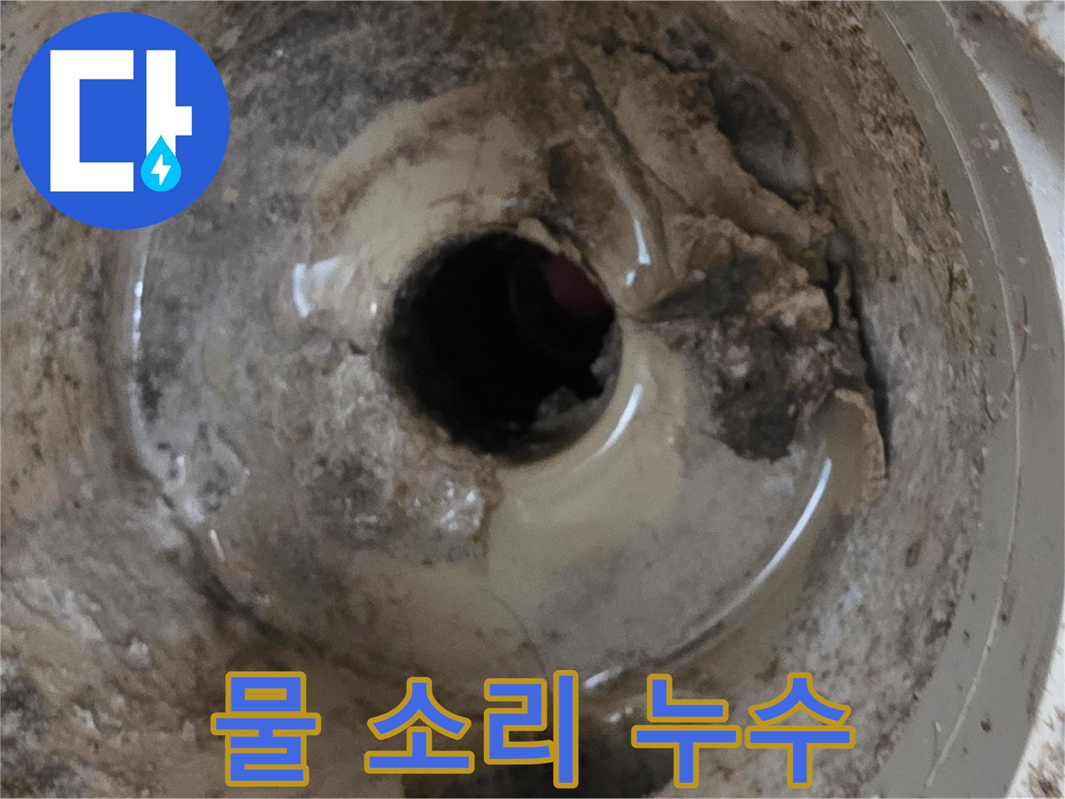 포천시 일동면 기산베스트빌 아파트 - 베란다 배수구 물 새는 소리, 누수 가능성 높습니다!