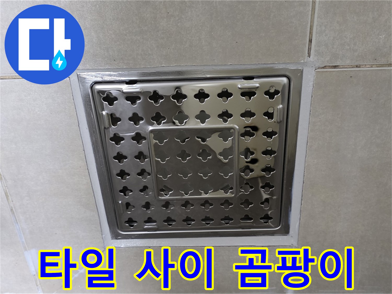 양주 옥정 고암동 아파트 욕실 사각 트렌치 - 타일 사이 곰팡이 발생, 습한 환경은 누수의 신호입니다.