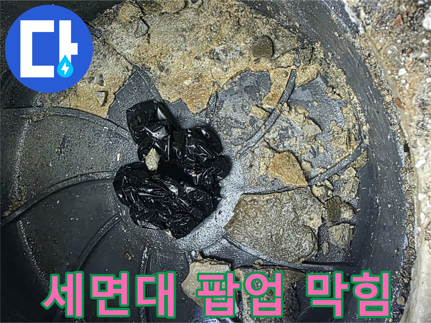 양주 옥정 율정마을 아파트 - 세면대 팝업을 막은 주범, 머리카락과 이물질의 환상적인 조합!