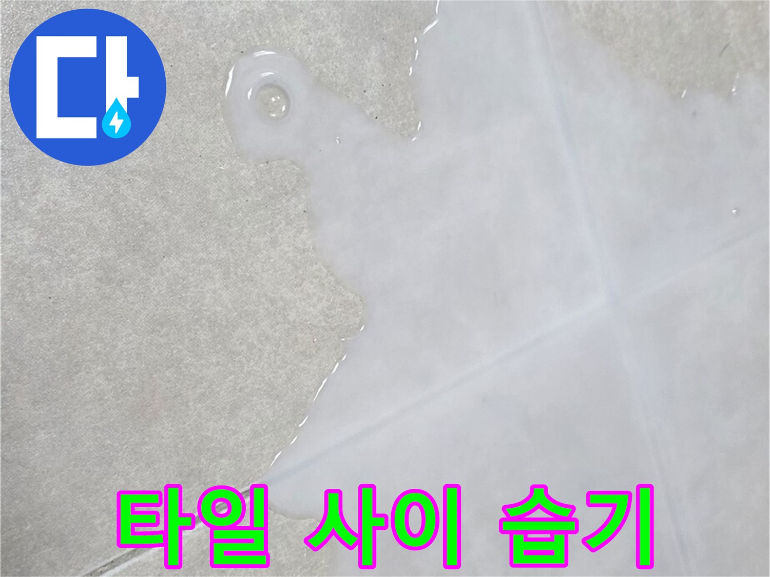 양주 옥정 율정마을 아파트 타일 사이 습기 - 누수 해결 전문가