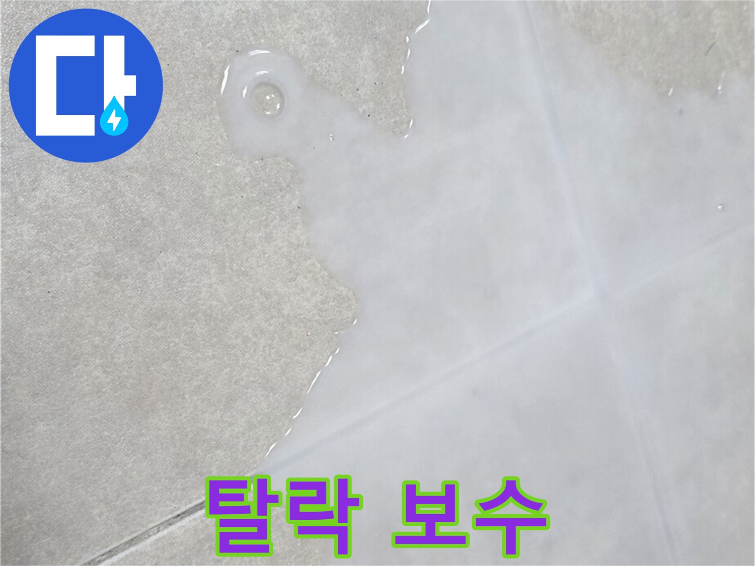 양주 옥정동 율정마을 아파트 타일 위 백시멘트 탈락 - 신속한 점검 및 보수