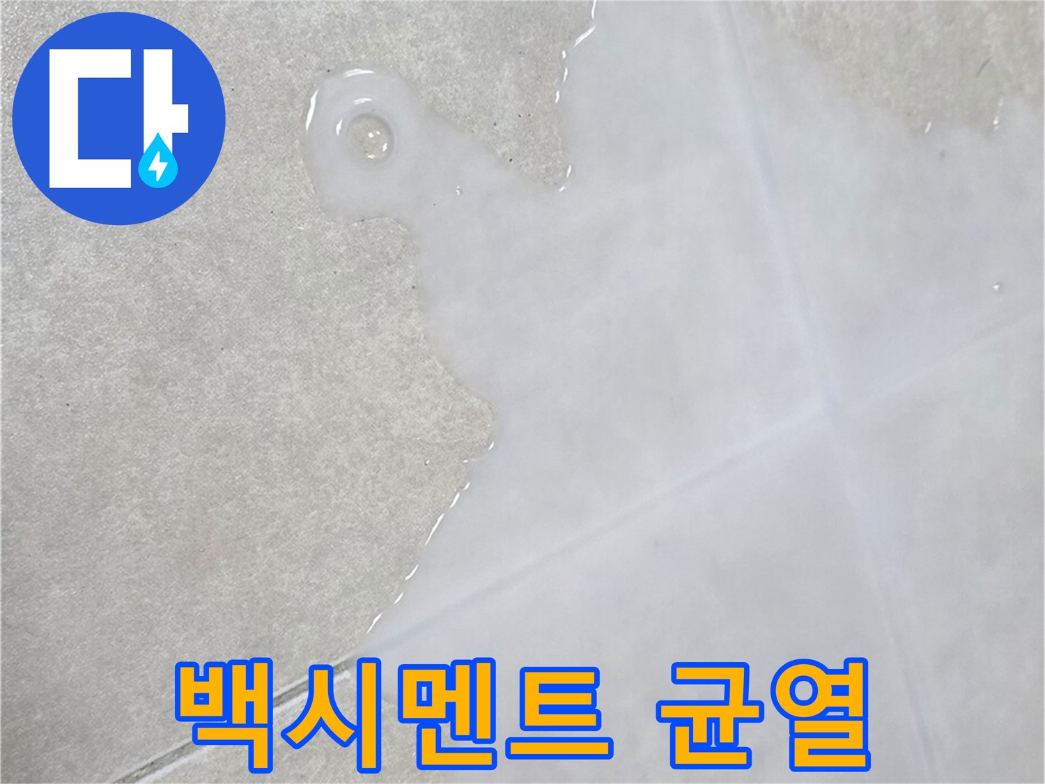 율정마을13단지 아파트 타일 틈새 백시멘트 균열 - 누수 가능성 진단 및 보수