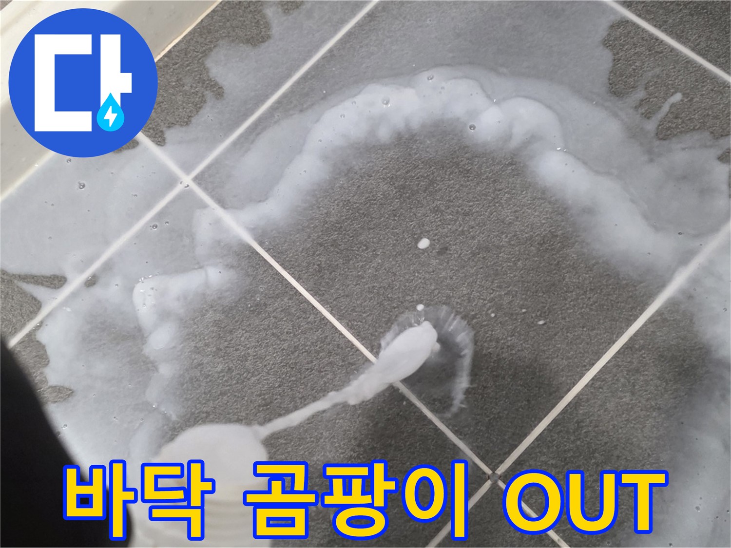 운정 어반프라임 아파트 욕실 - 바닥 곰팡이 제거제로 곰팡이 OUT! 깨끗한 욕실