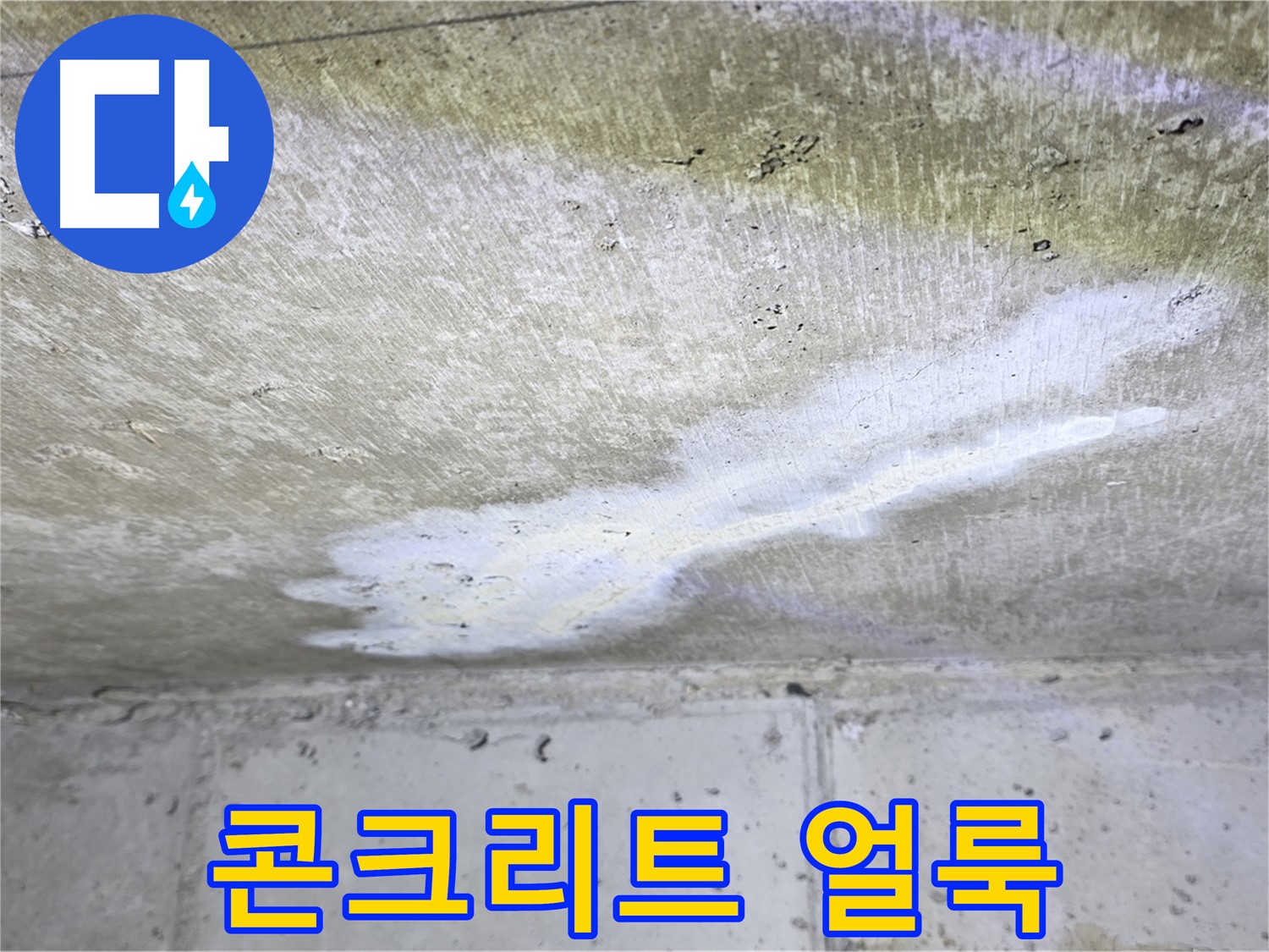 노원구 중계동 현대5차 누수 - 콘크리트 얼룩 발생 - 누수 진행 중