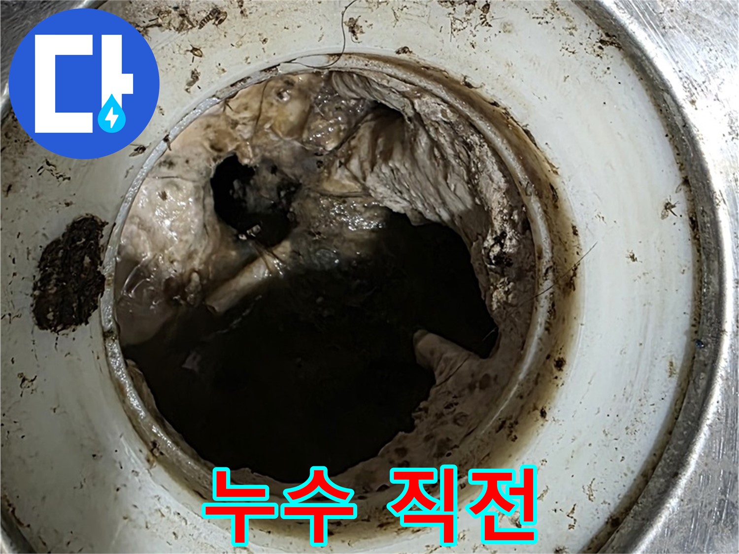 중계동 현대5차 211동 누수 - 꽉 막힌 배수구, 누수 위험 임박