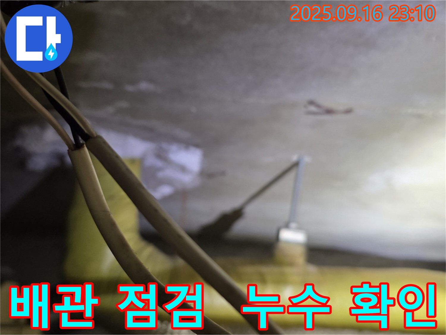 새절역 현대아파트 배관 점검 - 누수 흔적 발견 - 꼼꼼한 누수 확인 작업