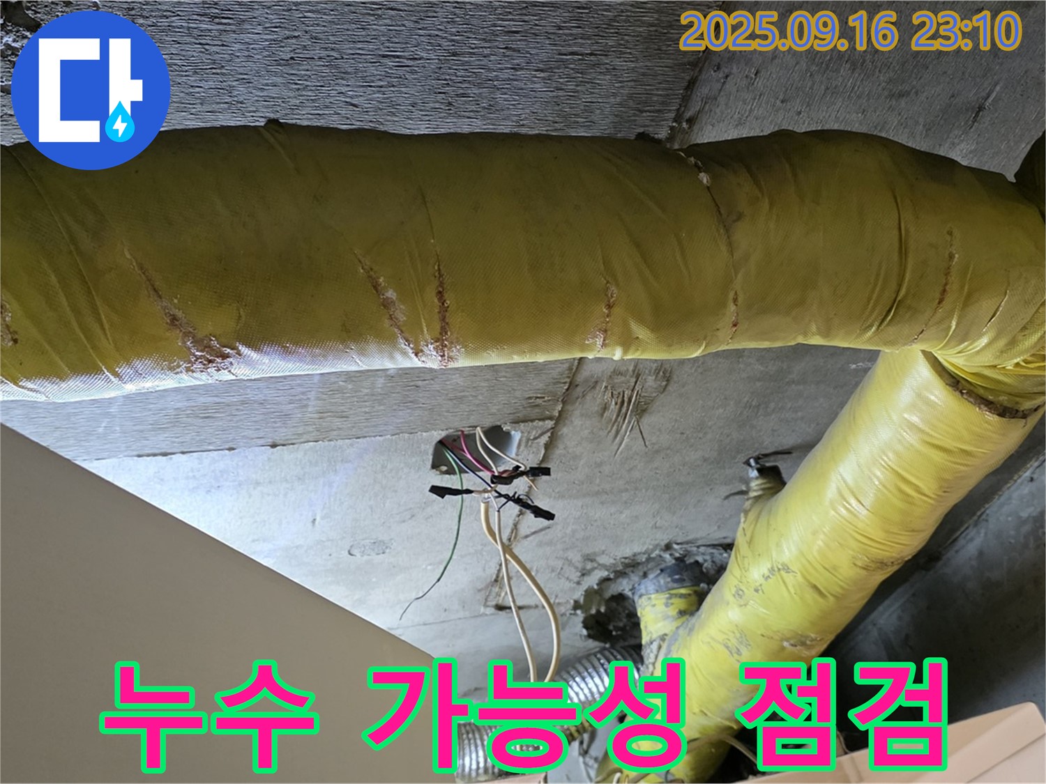 서울 은평구 신사동 아파트 - 천장 배관 연결 부위 누수 가능성 집중 점검 - 누수 취약 지점 확인