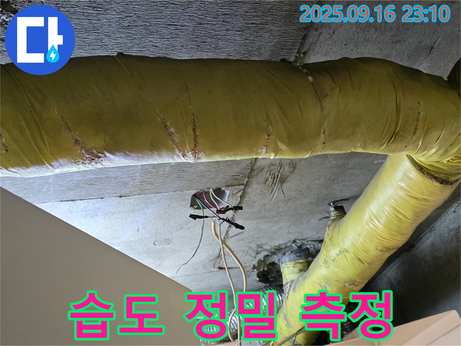 서울 은평구 신사동 아파트 - 천장 배관 주변 습도 정밀 측정 - 누수 위치 정밀 탐색